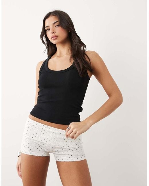 Gina Tricot Multicolor Fold Over Hotpant Shorts