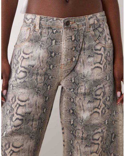 Lioness Natural Horseshoe Barrel Leg Jeans