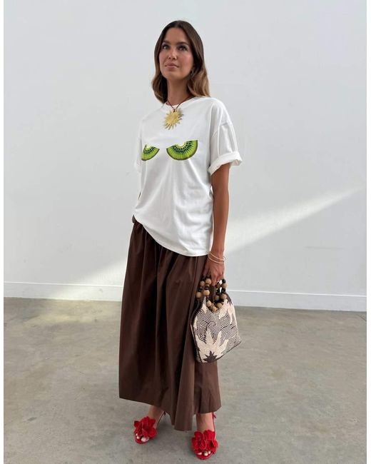 Never Fully Dressed Natural Cotton Kiwi T-shirt