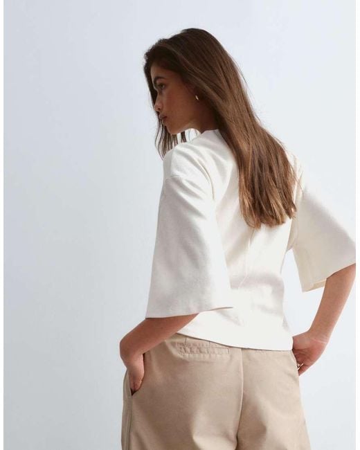 ARRANGE Natural T-shirt With Tie Waist Detail