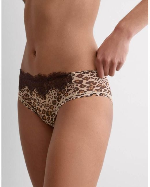 Intimissimi Blue Simply Iconic Animal Print Knickers