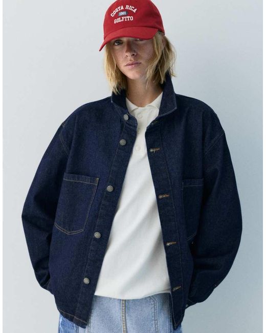 Pull&Bear Blue Costa Rica Golfito Cap