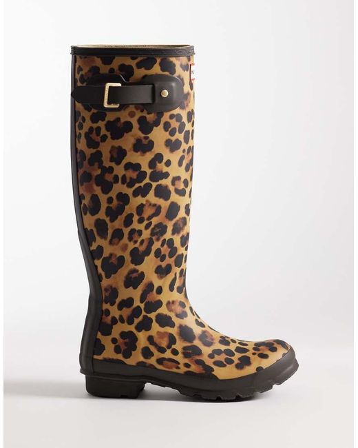 Hunter Brown Original Tall Wellington Boot