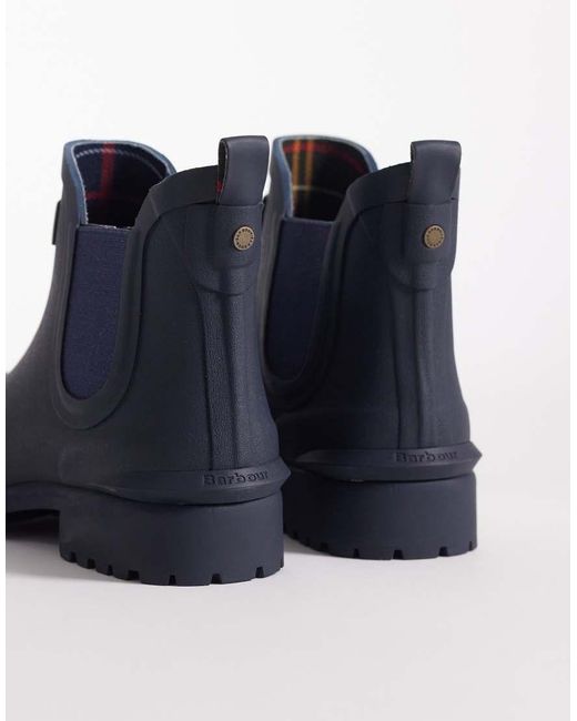 Barbour Blue Wilton Chelsea Wellington Boot