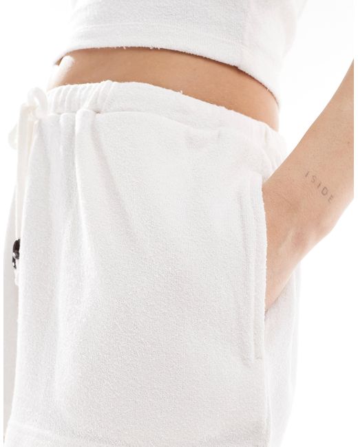 Cotton On White – leichte strand-shorts