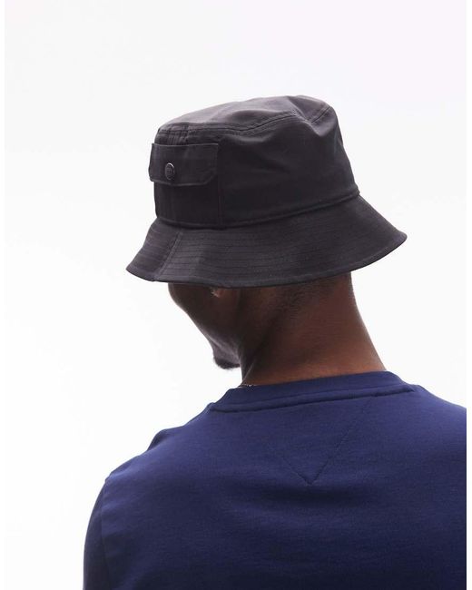 Tommy Hilfiger Blue Flag Bucket Hat for men