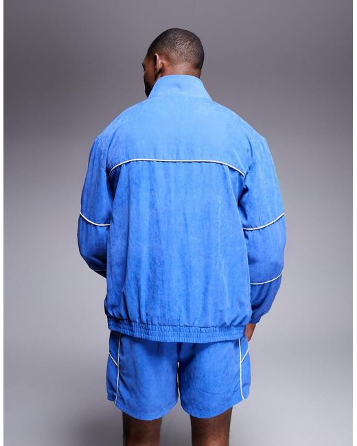 Chaqueta De Chándal Azul Con Logo De (Parte De Un Conjunto) Alma de Ace de hombre de color Blue