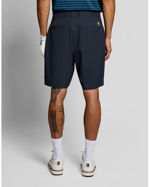 Lyle & Scott Blue Shorts Lightweight Golf Tech Shorts for men
