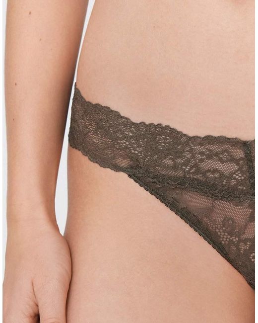 Tezenis Natural High-Cut Lace G-String