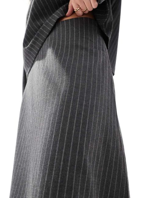 Object Black Volume Midi Skirt Co-ord