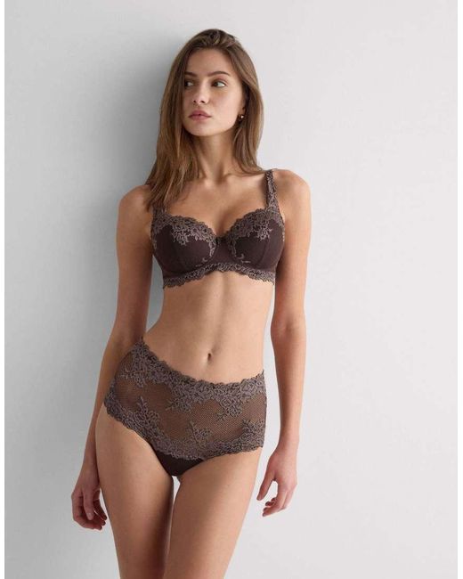 Intimissimi Brown Pretty Flowers Sofia Balconette Bra