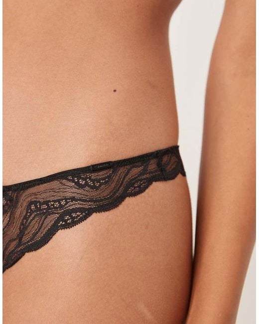 Calvin Klein Natural Sensual Stretch Lace Thong
