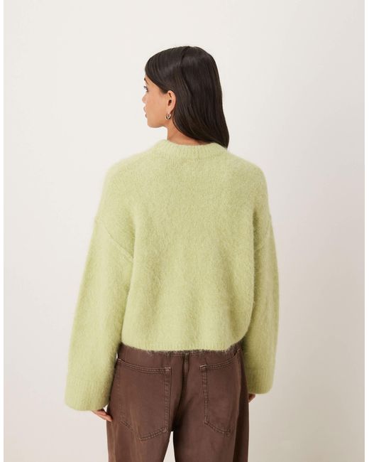 ASOS Green – dicker pullover aus hochwertiger alpakawolle