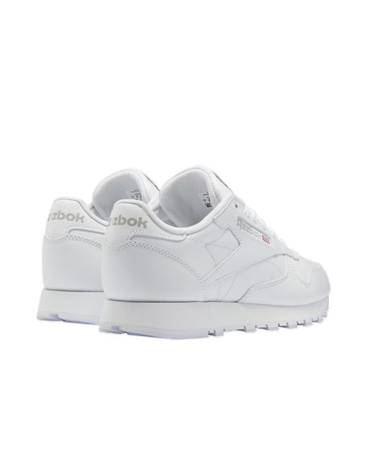 Reebok White Classic Leather Sneakers