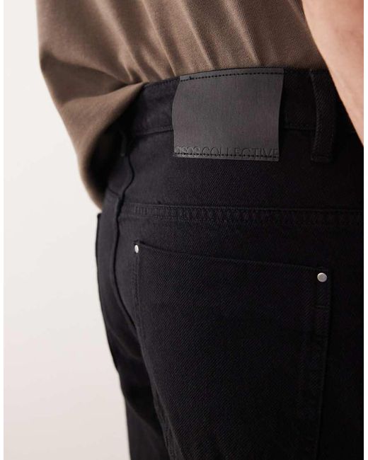 ASOS COLLECTIVE Gray Ac-b-251 Tapered Slim Fit Jeans for men