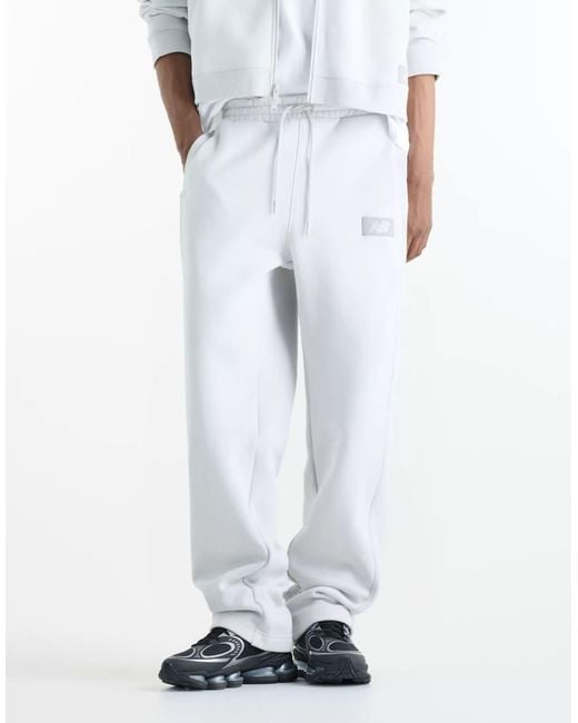 New Balance White Athletics Crafted Fleece Pant for men