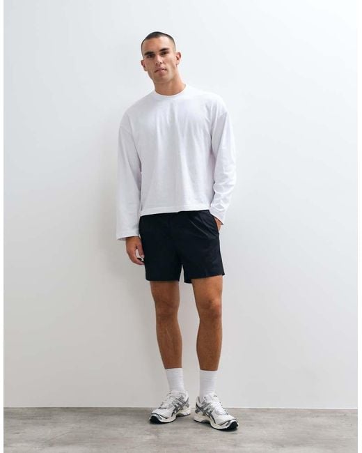 BLKVIS White Double Pleated Shorts for men