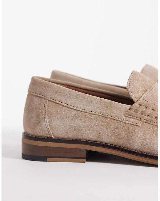 ASOS White Penny Loafers for men