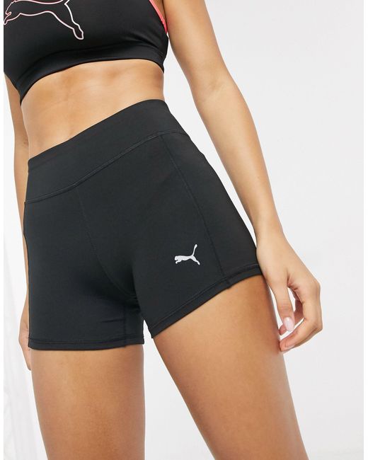 PUMA Essential Booty Shorts in Black | Lyst