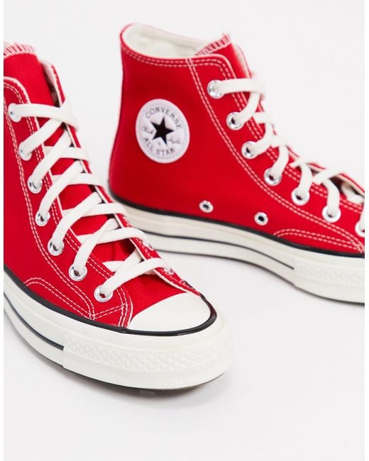 Converse Red Chuck 70 Hi Sneakers