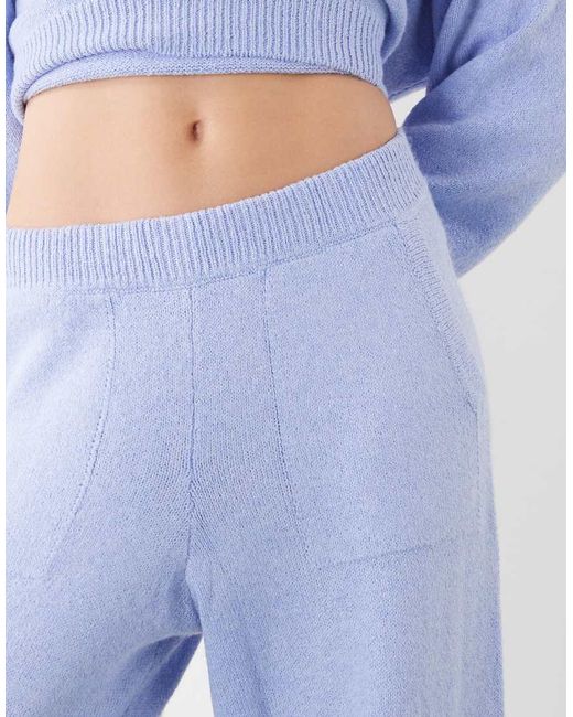 Collusion Blue Knit Oversized Sweatpants