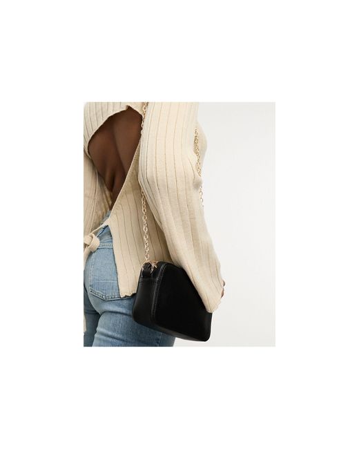 ASOS Chain Crossbody Camera Bag in Natural Lyst