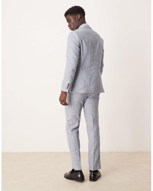 SELECTED White Malik Regular Fit Trouser for men
