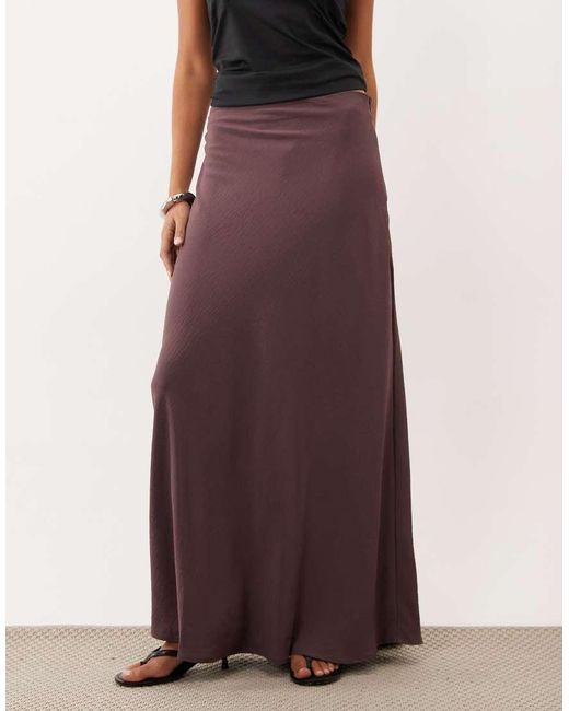 Jdy Brown Mid Waist Maxi Skirt