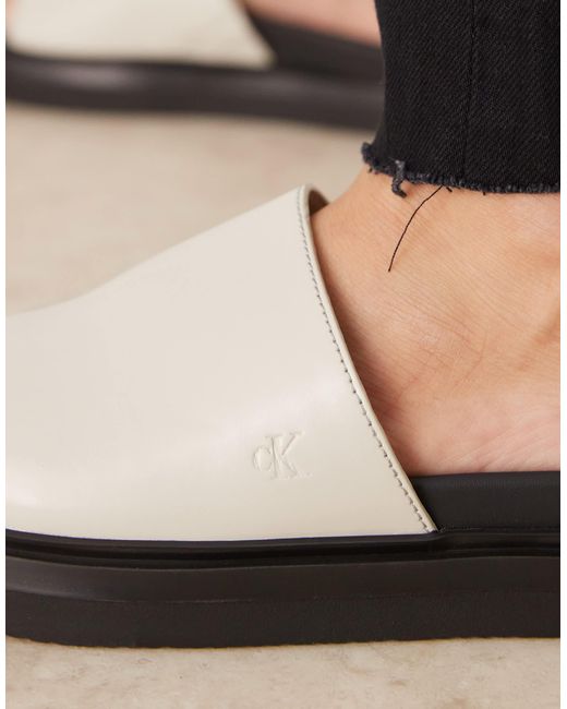 Calvin Klein Black Slider Sandals