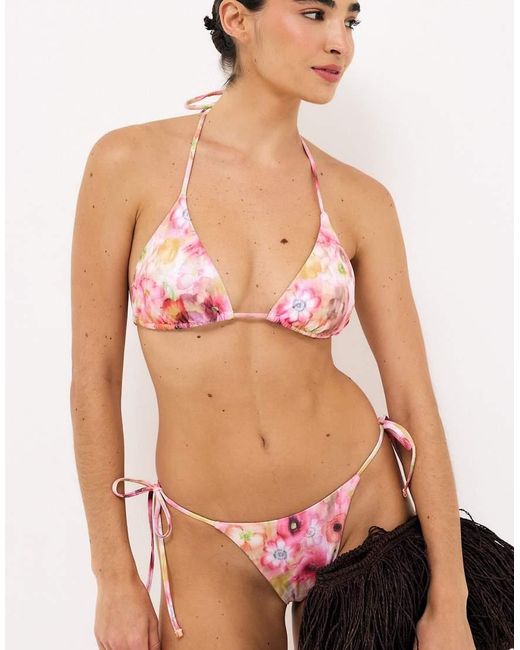 NA-KD Multicolor Triangle Bikini Top