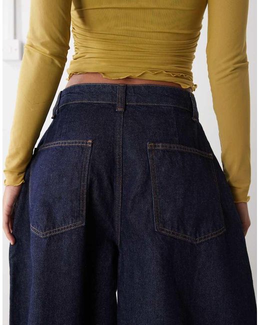 Collusion Blue baggy Pleated Jean