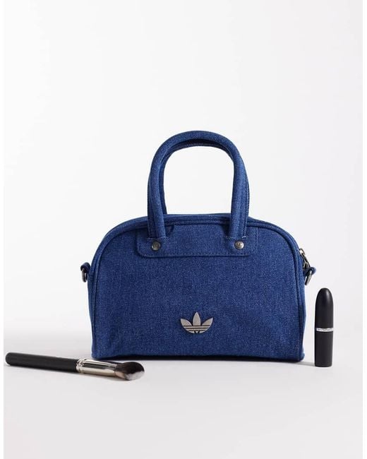 Adidas Originals Blue Adicolor Mini Bowling Bag
