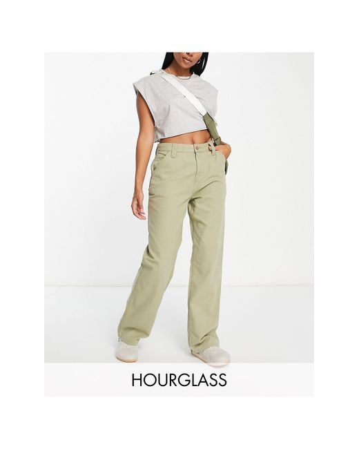 ASOS Hourglass Minimal Cargo Trouser in White Lyst