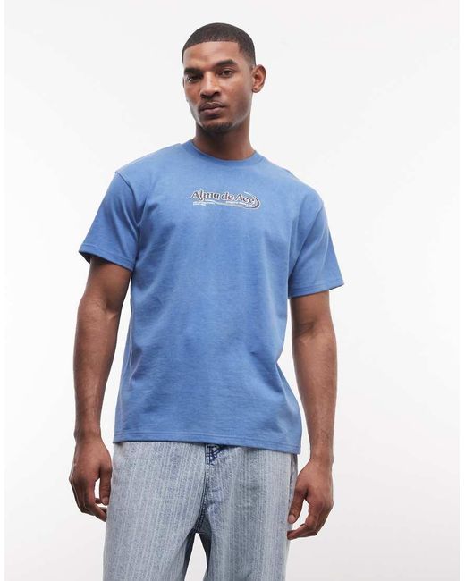 Alma de Ace Blue Athletic Supply Co. Logo T-shirt for men
