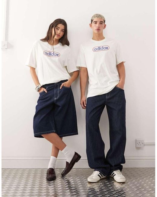 Adidas Originals White 80's Logo Graphic T-Shirt