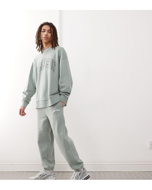 Collusion Varsity Joggingbroek Met Print in het White voor heren