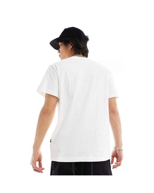 G-Star RAW White Eighty Nine Oversized Long Sleeve T-shirt for men