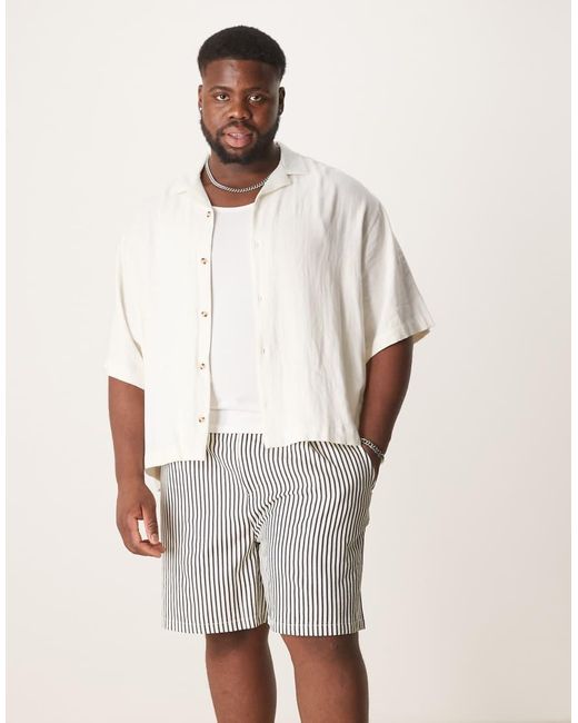 ASOS Brown Wide Shorter Length Short for men