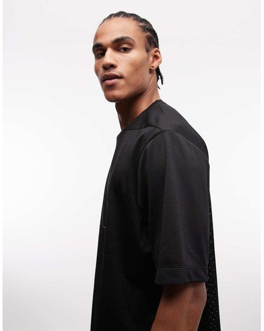 Adidas Originals Black Adidas Training Essentials Mesh T-shirt for men