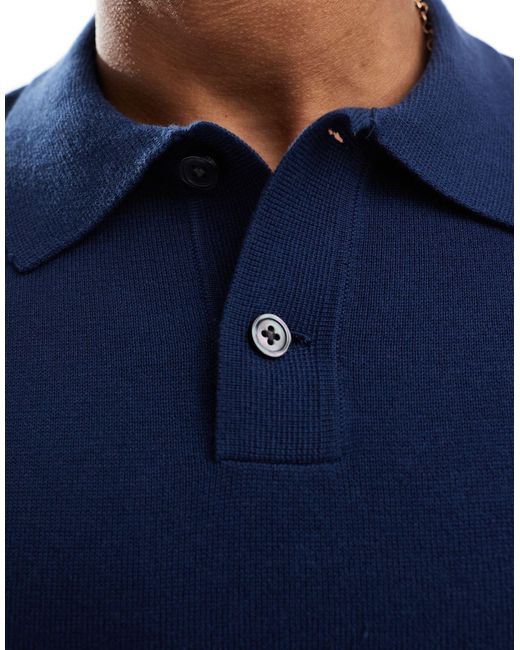 Levi's – kurzärmliges polohemd aus strick in Blue für Herren