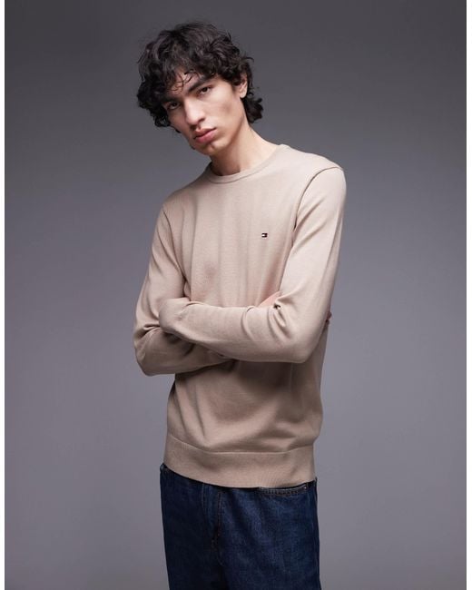 Tommy Hilfiger Gray Essential Cotton Jumper for men
