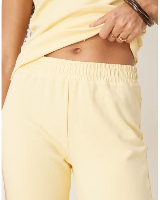 ASOS Interlock Broek in het Natural