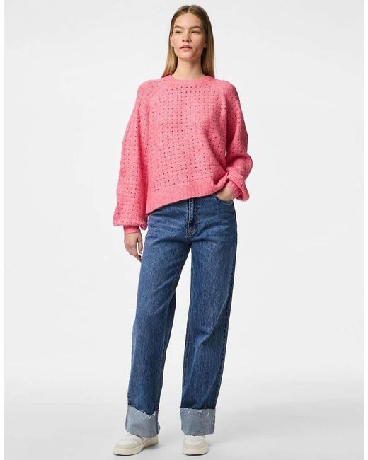 Jersey Rosa Limonada De Punto De Pieces de color Pink