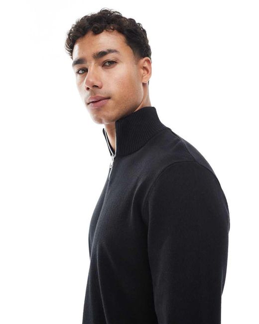 Maglione Con Zip Corta di JJ Rebel in Blue da Uomo