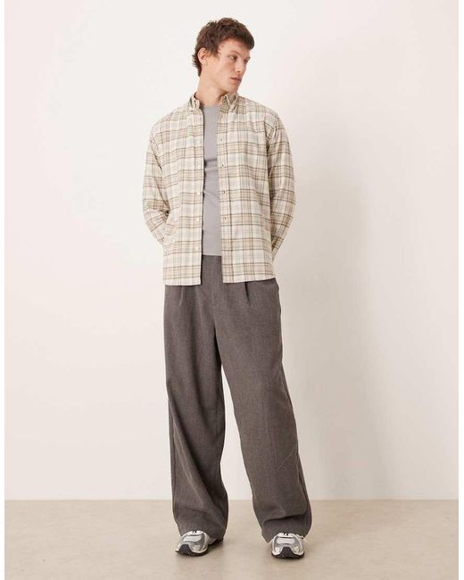 Camicia di Mango in Natural da Uomo