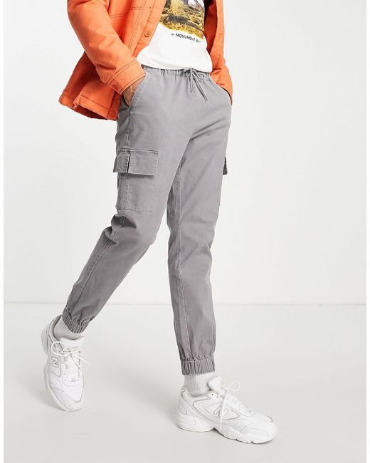 Pantalones gris lavado ligeros ASOS de hombre de color Gris - Lyst