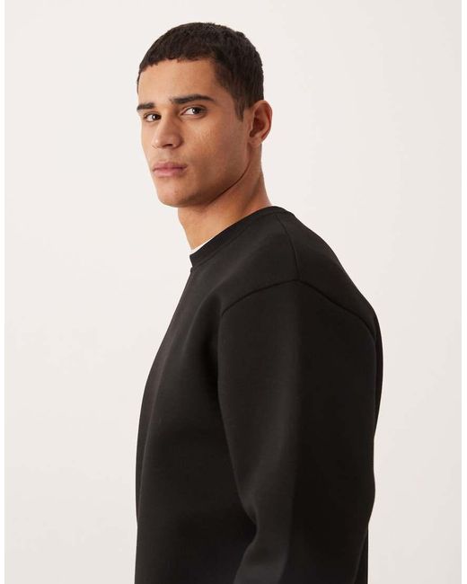 ASOS Black Heavyweight Oversized Sweatshirt for men
