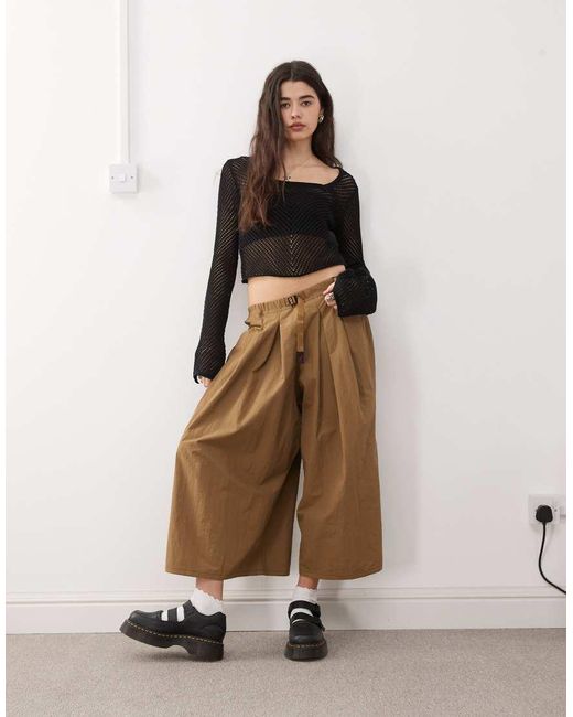 Gramicci Natural Wide Leg Shorts