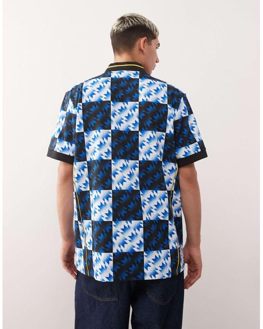 Adidas Originals Blue Adidas Soccer Manchester United Jersey