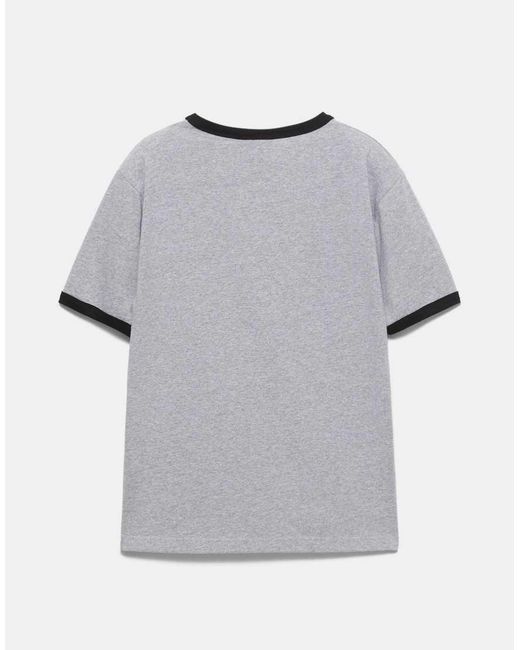 Pull&Bear Gray Hellfire Lives Stranger Things T-Shirt for men